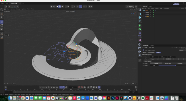 To further explore a parent and child, I added a twist to see how that would affect the model.
