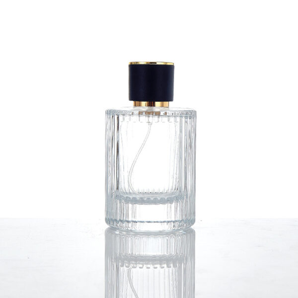 An empty perfume bottle gives a light spray sound.