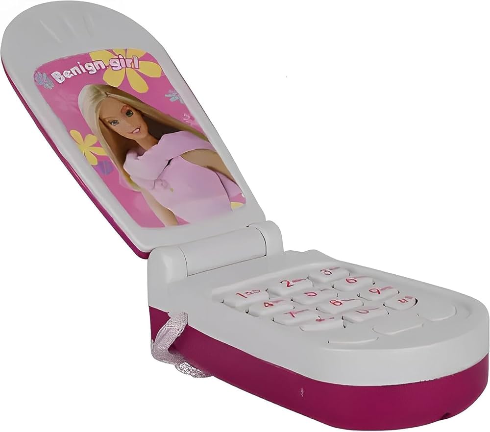 A toy phone button shows playful click interaction.